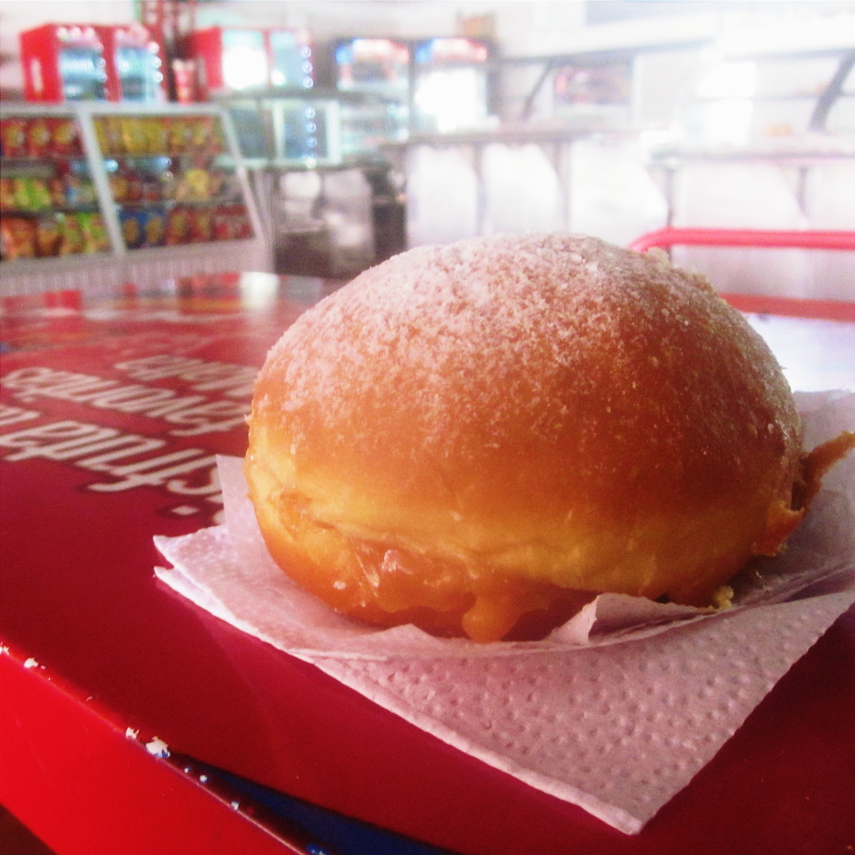 I know it's not a donut, they ran out!